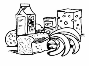 Disegno di colazione da stampare e colorare 38