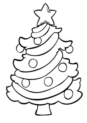 Disegno di albero di Natale da stampare e colorare 64 Disegno di albero di Natale da stampare e colorare 64