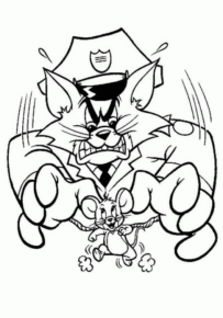 Disegno di Tom e Jerry da stampare e colorare 2