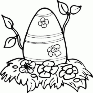 Disegno di uovo di Pasqua da stampare e colorare 159