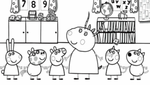 Disegno di Peppa Pig da stampare e colorare 118