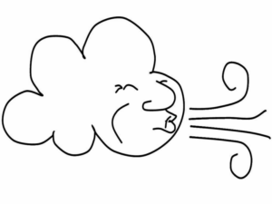 Disegno di nuvola da stampare e colorare 8