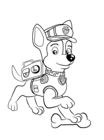 Disegno di Paw Patrol – Cane pompiere da stampare e colorare 41