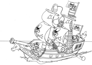Disegno di pirata da stampare e colorare 17