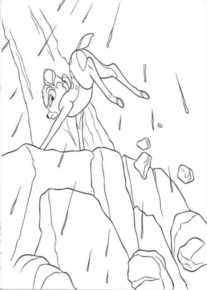 Disegno di Bambi da stampare e colorare 28