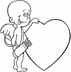 Disegno di Cupido da stampare e colorare 22