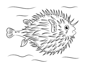 Disegno di pesce da stampare e colorare 161