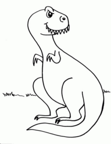 Disegno di Tirannosauro da stampare e colorare 16