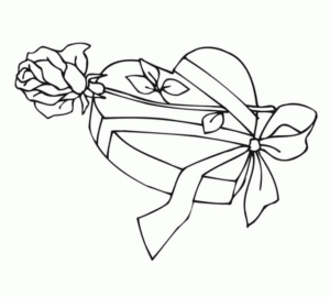 Disegno di cuore da stampare e colorare 113