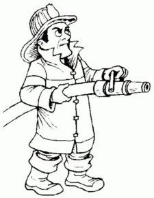 Disegno di pompiere da stampare e colorare 38