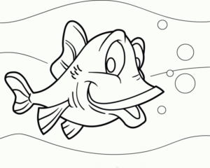 Disegno di pesce da stampare e colorare 133