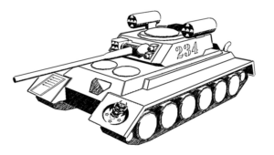 Disegno di carro armato da stampare e colorare 5