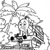 Disegni di Trenino Thomas da colorare