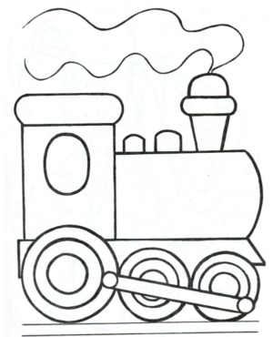 Disegno di treno da stampare e colorare 103