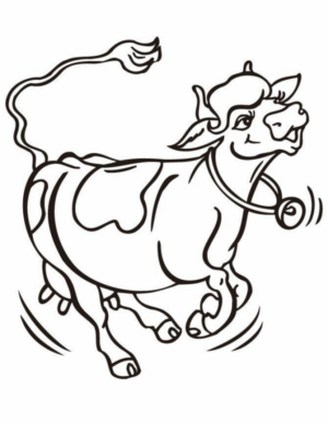 Disegno di mucca da stampare e colorare 115