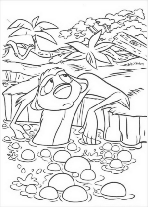 Disegno di Re Leone da stampare e colorare 130