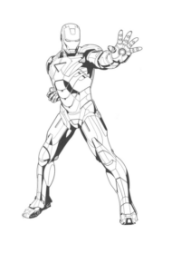 Disegno di Iron Man da stampare e colorare 5