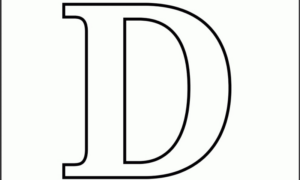 Disegno di lettera dell’alfabeto da stampare e colorare 236