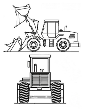 Disegno di mezzo da lavoro da stampare e colorare 86 Disegno di mezzo da lavoro da stampare e colorare 86