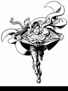 Disegno di Superman da stampare e colorare 72