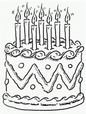 Disegno di compleanno da stampare e colorare 114