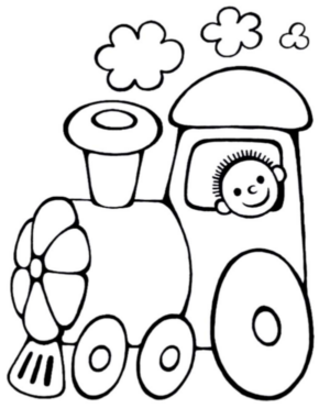 Disegno di treno da stampare e colorare 102