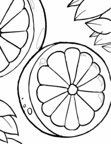 Disegno di limone da stampare e colorare 7