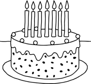Disegno di compleanno da stampare e colorare 91