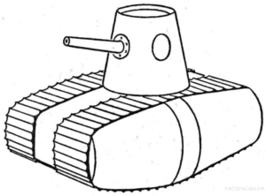 Disegno di carro armato da stampare e colorare 31