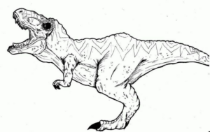 Disegno di Tirannosauro da stampare e colorare 42