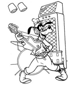 Disegno di Pippo da stampare e colorare 37