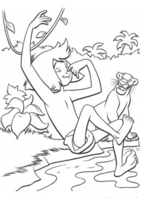 Disegno di Il libro della giungla da stampare e colorare 17