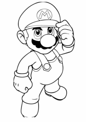 Disegno di Super Mario da stampare e colorare 19