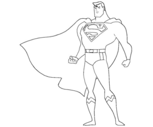 Disegno di Superman da stampare e colorare 11