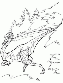 Disegno di Velociraptor da stampare e colorare 25
