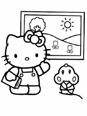 Disegno di Hello Kitty da stampare e colorare 132