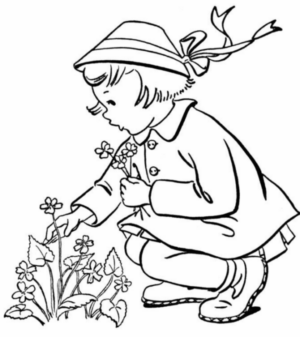 Disegno di bambino da stampare e colorare 242