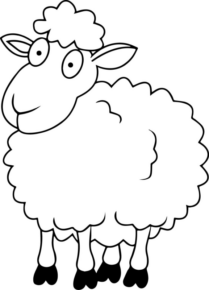 Disegno di pecora da stampare e colorare 38