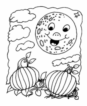 Disegno di zucca da stampare e colorare 39