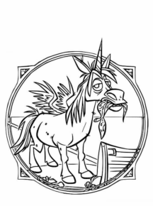 Disegno di unicorno da stampare e colorare 75