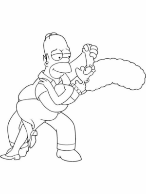 Disegno di I Simpson da stampare e colorare 77