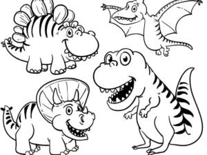 Disegno di Tirannosauro da stampare e colorare 35