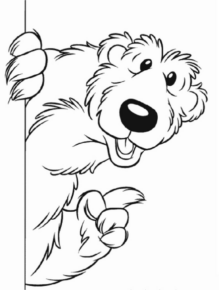 Disegno di Luna e l’orso nella casa blu da stampare e colorare 2 Disegno di Luna e l’orso nella casa blu da stampare e colorare 2