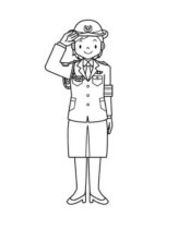 Disegni di Poliziotti da colorare