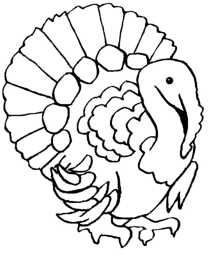Disegno di tacchino da stampare e colorare 39