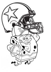 Disegno di football americano da stampare e colorare 2