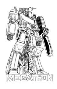 Disegno di Transformers da stampare e colorare 3