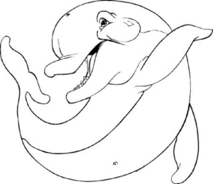 Disegno di delfino da stampare e colorare 37