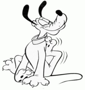 Disegno di Pluto da stampare e colorare 46