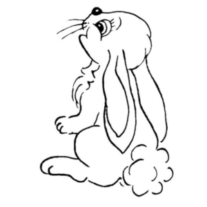 Disegno di coniglio da stampare e colorare 91